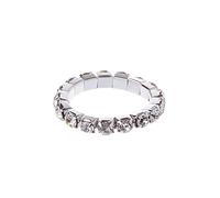 BUBEFSKD Anello elastico di novità Anello di cristallo unico intarsiato Anelli romantici promesse di nozze decorazione gioielleria regalo per donne ragazze promesse, come descritto