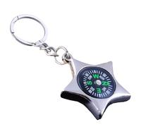 BUBEFSKD avvistamento impermeabile portachiavi bussole sopravvivenza campeggio montagna booting piccola navigazione bussola tascabile strumento di sopravvivenza