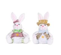 BUBEFSKD Bagliore ornamento coniglio Fatto a mano Peluche Per La Camera dei Bambini Casa Decorazioni Tavolo Decorazioni Bagliore Giocattolo di peluche