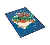 BUBEFSKD Biglietto di auguri di Natale popup Vacanza Piacere Popup Biglietto di auguri Per Incontri E Feste Ufficio Table Decors