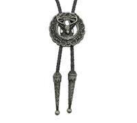 BUBEFSKD Bolos Cravatta Per Uomini Testa Di Cervo Metallo Cravatte Punk Collana Accessori Costumi Vintage Classico Cravatta Bolo, stagno, Taglia unica