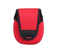 BUBEFSKD Borsa a rullo per pesca tascabile, sacchetto di protezione impermeabile per la filatura di Baitcasting Drum Storage Fishing, rosso, 10x12
