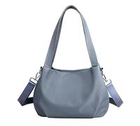 BUBEFSKD Borsa a tracolla in nylon alla moda, sottile e pratica, borsa singola, multi-task, per ragazze e donne, design minimalista, alla moda, elegante e comoda scuola di shopping alla moda, blu
