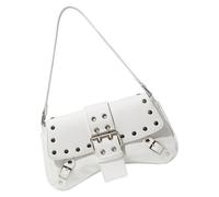 BUBEFSKD Borsa a tracolla in pelle PU alla moda con design ben progettato per migliorare i vostri outfit per dati e margini della spesa, borsa dal design unico, bianco