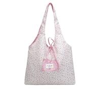 BUBEFSKD Borsa a tracolla in tela estetica alla moda per lo shopping, spiaggia, lavoro, viaggi, grande capacità, regali in tessuto alla moda, borsa a tracolla floreale, c
