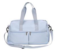 BUBEFSKD Borsa a tracolla sportiva in nylon di grande capacità, tracolla regolabile, colore solido, per palestra e zona di viaggio, Blu