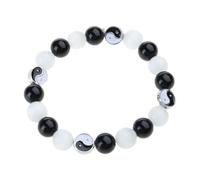 BUBEFSKD Bracciale dell'amicizia in pietra naturale agata nera cristallo opale braccialetto regalo per donne ragazze fidanzate agata cristallo bracciale