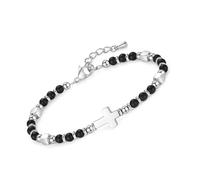 BUBEFSKD Braccialetti con Ciondoli in Pietra Religiosa Bracciale Perline Lavorazione A Mano in Pietra Naturale per Donna Uomo