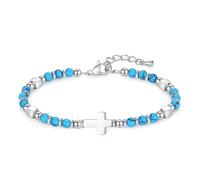 BUBEFSKD Braccialetti con Ciondoli in Pietra Religiosa Bracciale Perline Lavorazione A Mano in Pietra Naturale per Donna Uomo