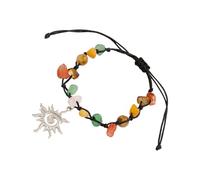 BUBEFSKD Braccialetto multistrato di perle con tecniche di tessitura a spirale, in pietra naturale, unisex, idea regalo per stelle, tessuto a mano, turchese, Taglia unica, come descritto