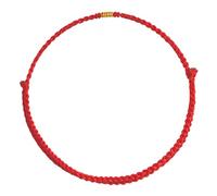 BUBEFSKD Braccialetto portafortuna e di protezione per uomini e donne, fatto a mano, con corda rossa felice, con perline dorate, braccialetti regolabili, regalo a mano, Taglia unica, come descritto