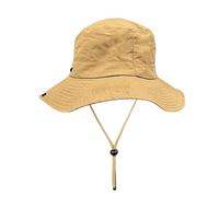 BUBEFSKD Cappello da sole portatile a tesa larga cappello da pesca con corda antivento traspirante ombra solare per regalo a sorpresa Cappelli da sole all'aperto per le donne