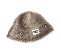 BUBEFSKD Cappello da vacanza fatto a mano Y2K secchio cloche stile regalo a sorpresa per fidanzata vacanze in chiesa stile francese Cappelli caldi da donna inverno, cachi, Taglia unica