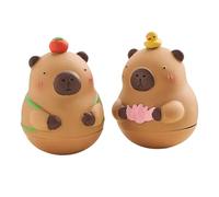 BUBEFSKD Cartone animato modello in resina animale figura porta divertimento e relax giocattoli animali decorazione per la vita dei cartoni animati figura