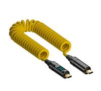 BUBEFSKD Cavo A Molla per Display Digitale Multifunzione Tipo C 8K Trasferimento Dati da 20 Gbps Vari Dispositivi E Cavo Supporto OTG Scenari