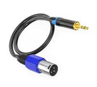 BUBEFSKD Cavo Bilanciato da 3 5 Mm Maschio A XLR per Impieghi Gravosi Doppia Schermatura Microfoni da Studio E Cavo Microfoni Xlrs fedeltà A Trasferimento Trasparente