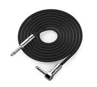 BUBEFSKD Cavo per Chitarra Angolo Retto con Doppia Schermatura da 6 35 Mm Intrecciato Rinforzato Migliora La Durata per Cavo Elettrico Lunga Durata Elettronico