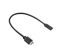 BUBEFSKD Cavo Prolunga Connettore Pannello Frontale Tipo C da USB 3.1 E A USB 3.1 C Connessione Veloce E Affidabile da 11 81 Pollici/19 69 Pollici A Femmina