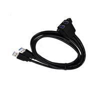 BUBEFSKD Cavo Prolunga USB 3.0 Cavo Prolunga 3.0 A Due Porte con Fori per Viti Integrati per Configurazioni Semplici Pannello da 30 Cm/60/100