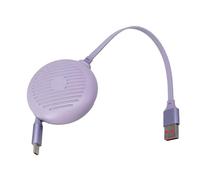 BUBEFSKD Cavo Ricarica USB C con Riavvolgimento Automatico Alimentazione da 60 W con velocità Trasferimento Dati 480 Mbps per Dispositivi Mobili Console Gioco Cavo Ricarica per Auto USB C