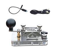 BUBEFSKD Chiave Morse code di alta qualità in acciaio inox e alluminio per prestazioni durature, tasto morse manuale in alluminio