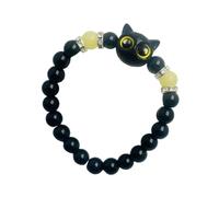 BUBEFSKD Chiusura magnetica Incandescente Gattino Braccialetti Di Notte Bagliore In Resina Bracciali Gioielli Regali Per Le Donne Coppie Fidanzata Dolce Braccialetto In Res, Taglia unica, come