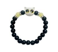 BUBEFSKD Chiusura magnetica Incandescente Gattino Braccialetti Di Notte Bagliore In Resina Bracciali Gioielli Regali Per Le Donne Coppie Fidanzata Dolce Braccialetto In Res, Taglia unica, come