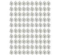 BUBEFSKD Confezione da 100 Quattro Componenti Foglia Erba Della Collana Fascino Accessori Lega Texture Ciondolo Per Un Pezzo Unico Fatto A Mano, Taglia unica, come descritto