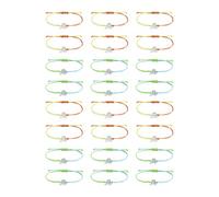 BUBEFSKD Confezione da 24 braccialetti per la coscienza del cancro al seno, dettagli del nastro elastico, gioielli con simbolo creativo per donne, gioielli per la consapevolezza della salute per le