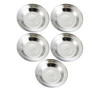BUBEFSKD Confezione da 5 piastre multifirtional 304 in acciaio inox, adatte per feste, pic-nic