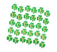 BUBEFSKD Confezione da 6 ghirlande di Shamrocks facili da installare ed eleganti per una semplice decorazione di vacanza o da giardino Shamrocks