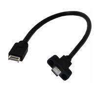 BUBEFSKD Connettore A Vite per Montaggio Cavo Prolunga USB 3.1 da Tipo A Tipo C Pannello Frontale Cavo Telefonico