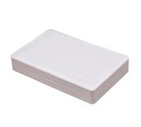 BUBEFSKD Contenitore impilabile a 3 livelli con ripiani trasparenti rimovibili per gli appassionati di tastiera. Porta tasti trasparente impilabile