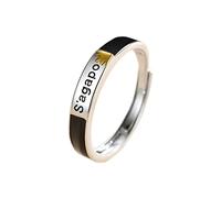 BUBEFSKD Coppia di fedi nuziali Promessa Regolabile Materiale Rame Aperto Gioielli Da Sposa Regali Per Uomini Donne Anelli Di Coppia Regolabile, come descritto