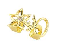 BUBEFSKD Copri denti in rame regolabili con scollo a fiore, pratico accessorio decorazione per gli amanti dello street style che indossano un boccaglio alla moda, Einheitsgröße, come descritto, come