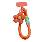 BUBEFSKD Cordino flessibile per telefono con decorazione floreale artistica, resistente alla tensione, clip rinforzata per gadget organizzazione T clip porta telefono cinghia