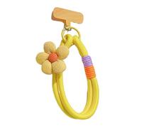 BUBEFSKD Cordino flessibile per telefono con decorazione floreale artistica, resistente alla tensione, clip rinforzata per gadget organizzazione T clip porta telefono cinghia