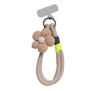 BUBEFSKD Cordino flessibile per telefono con decorazione floreale artistica, resistente alla tensione, clip rinforzata per gadget organizzazione T clip porta telefono cinghia