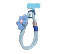 BUBEFSKD Cordino flessibile per telefono con decorazione floreale artistica, resistente alla tensione, clip rinforzata per gadget organizzazione T clip porta telefono cinghia