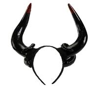 BUBEFSKD Corna di corna per cosplay, sentieri per feste, corna del diavolo, animazione, per spettacoli dal vivo, giochi di ruolo, diavolo, fasce per cosplay, colore nero