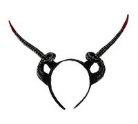 BUBEFSKD Corna di corna per cosplay, sentieri per feste, corna del diavolo, animazione, per spettacoli dal vivo, giochi di ruolo, diavolo, fasce per cosplay, colore nero