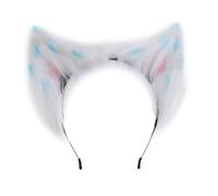 BUBEFSKD Cosplay Orecchino di gatto Fascia per donne studenti Carnevale Anime Carattere Fascia per capelli Peluche Capelli di Natale Maturi Taglia Adulta Trucco Per Lavaggio Viso Per Ragazze Feste