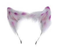 BUBEFSKD Cosplay Orecchino di gatto Fascia per donne studenti Carnevale Anime Carattere Fascia per capelli Peluche Capelli di Natale Maturi Taglia Adulta Trucco Per Lavaggio Viso Per Ragazze Feste