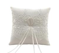 BUBEFSKD Cuscini Per Fedi Nuziali Decorazione Fiocchi In Pizzo Cuscino Puntelli Matrimoni Decori Eleganti Con Porta In Poliestere Resistente