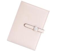 BUBEFSKD Custodia per passaporto in pelle, impermeabile da viaggio con slot per schede, libro passaporto per donna/uomo per viaggiare, bianco