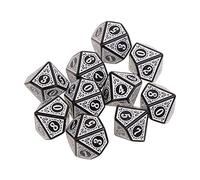 BUBEFSKD Dadi da 10 A 10 Facce D10 Che Giocano A Giochi Ruolo in Acrilico Dadi Divertenti Accessori per Giochi da Pub per Famiglie