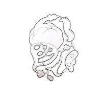 BUBEFSKD Delicata Fustella Natalizia con Barba A Forma Babbo Natale con Lama per Punzonatura Modello Stencil Decorazioni Fatte A Mano Scrapbooking Fustelle Natalizie La Realizzazione Cartoline