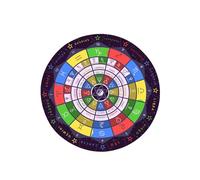 BUBEFSKD Divinations Matte Costellazioni Altari Tarocchi Carte Cuscino Astrologia Pendolo Chart Matte Per Guarigioni Tarocchi Tovaglia Gomma