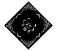 BUBEFSKD Divinazioni Tovaglia Moonphase Star Astrologia Tarocchi Carte Altari Tessuto Divinità Gioco Da Tavolo Accessorio Moonphase Star Tarocchi Carta Spirituale Coperta