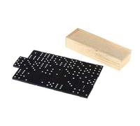 BUBEFSKD Dominos, scatola di legno di alta qualità, 28 pezzi, per lavori di squadra e sviluppo cognitivo